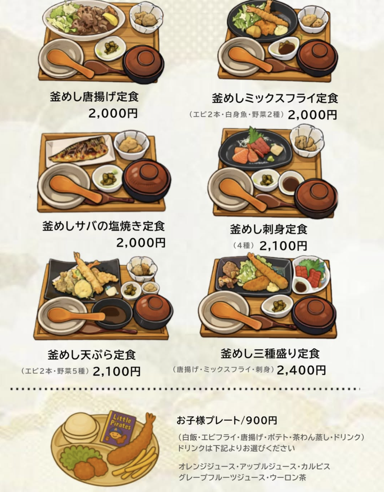 メニュー表